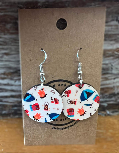 Let's Go Camping Dangle Earrings