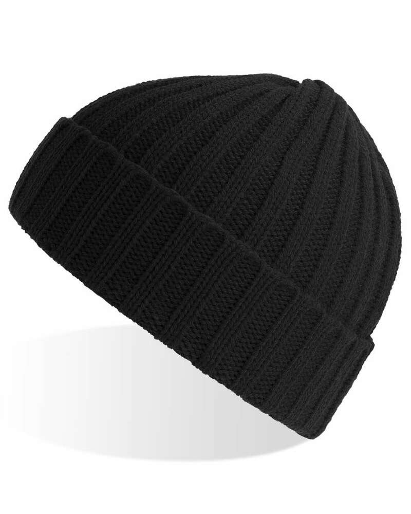 Custom Beanie with leather patch