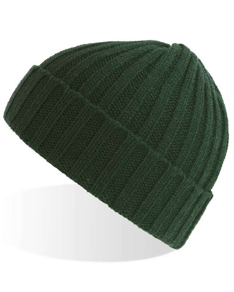 Custom Beanie with leather patch