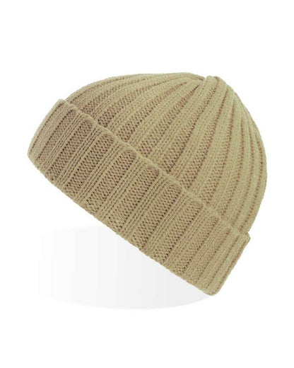 Custom Beanie with leather patch