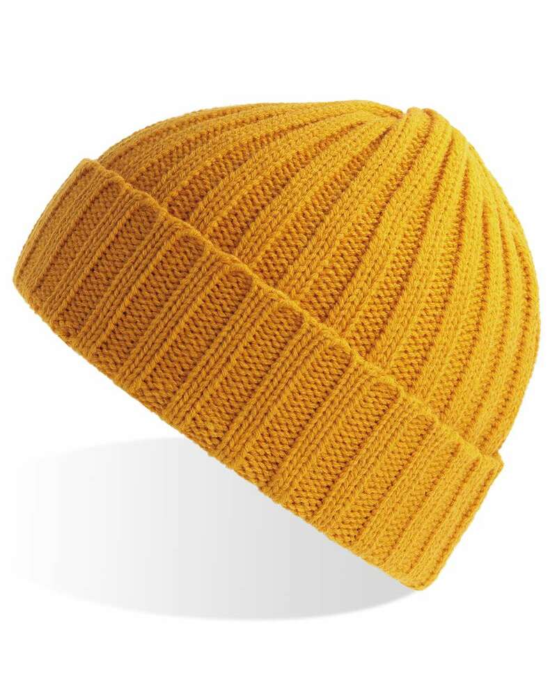 Custom Beanie with leather patch