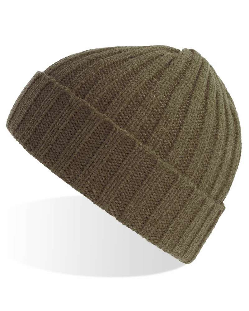 Custom Beanie with leather patch