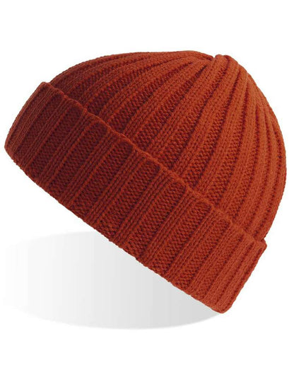 Custom Beanie with leather patch